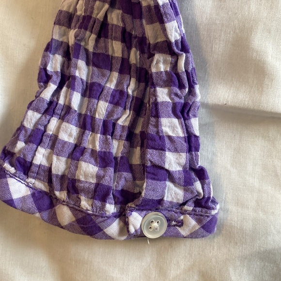 J.Crew purple gingham smoked yoke top - Picture 6 of 6